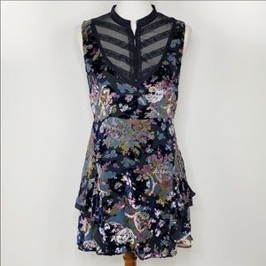 Free people velvet mini dress